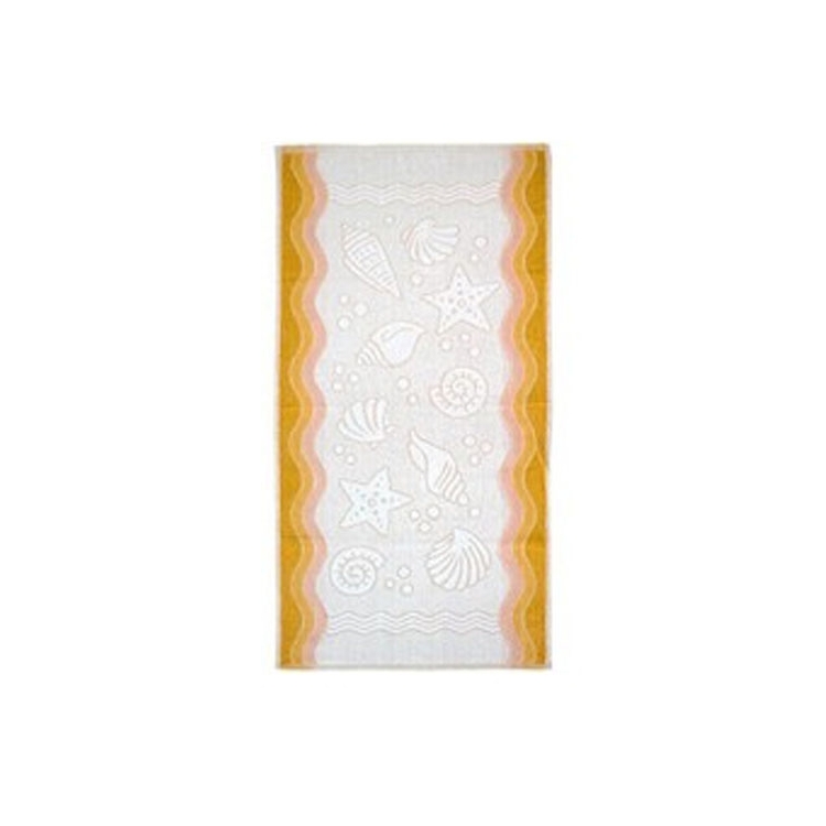 Ręcznik polski flora żółty